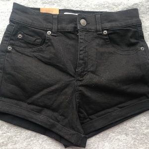 NWT Garage high waisted black denim shorts